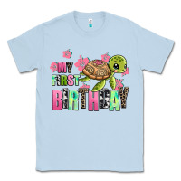 Dusty Blue mu first birthday Classic Tee - AdoDesignShop