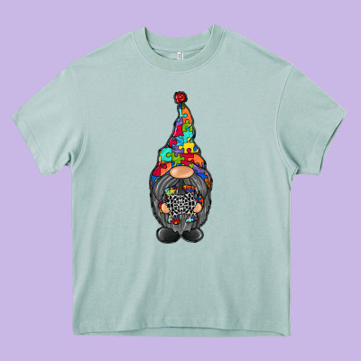 Gnome Autism Heavy Core Tee Designed By Racoondesign