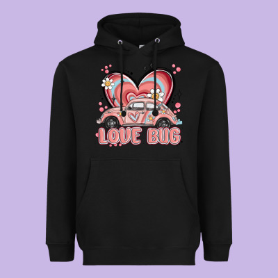 Love Bug Heavyweight Hoodie Designed By Maliassmallbusiness