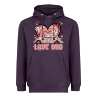 Plum love bug Heavyweight Hoodie - MaliasSmallBusiness