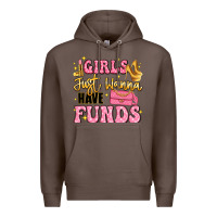 Coffee girls just wanna have funds Premium Hoodie - LillyAllenDesigns