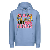 Colony Blue girls just wanna have funds Premium Hoodie - LillyAllenDesigns