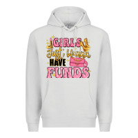 Dove Grey girls just wanna have funds Premium Hoodie - LillyAllenDesigns