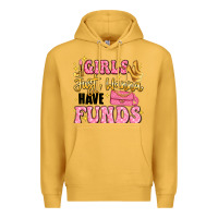 Mustard girls just wanna have funds Premium Hoodie - LillyAllenDesigns