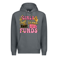 Rock girls just wanna have funds Premium Hoodie - LillyAllenDesigns