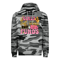 Slate Camo girls just wanna have funds Premium Hoodie - LillyAllenDesigns