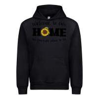Black welcome to our Home Sunflower Urban Hoodie - Bettercallsaul