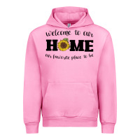 Fuchsia Pink welcome to our Home Sunflower Urban Hoodie - Bettercallsaul