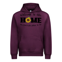 Mauve Wine welcome to our Home Sunflower Urban Hoodie - Bettercallsaul