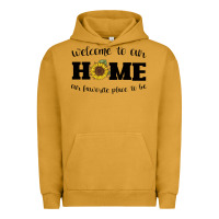 Pigment Peanut Butter welcome to our Home Sunflower Urban Hoodie - Bettercallsaul