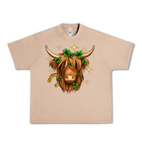 Burro St. Patrick's Day Highland Cow Urban Heavy Tee - Neo Western