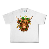 Lunar Rock St. Patrick's Day Highland Cow Urban Heavy Tee - Neo Western