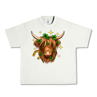 Pistachio St. Patrick's Day Highland Cow Urban Heavy Tee - Neo Western