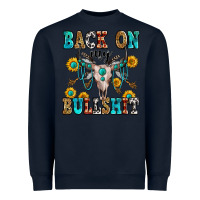 Navy back on my bullshit Heavyweight Sweatshirt - Zillion Design Studio