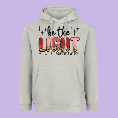 Be The Light Heavyweight Hoodie Designed By Maliassmallbusiness