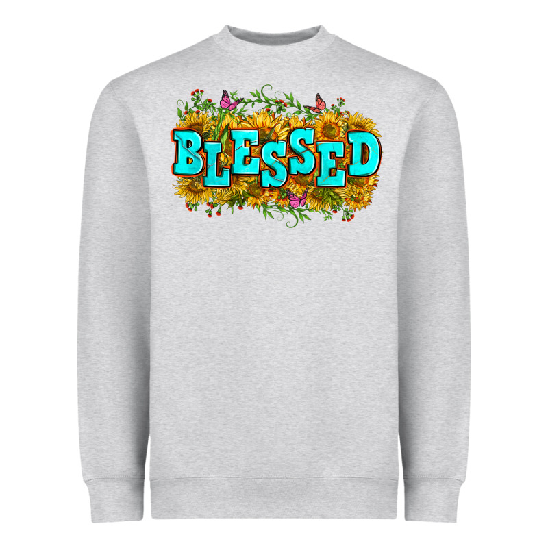 Western Blessed Heavyweight Sweatshirt by Zillion Design Studio | Teevron