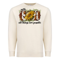 Sandshell with god all things are possible Premium Sweatshirt - NancyCooperArtShop