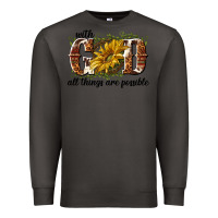 Smoke with god all things are possible Premium Sweatshirt - NancyCooperArtShop