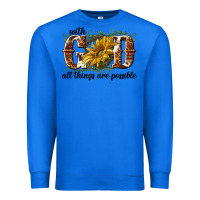 True Royal with god all things are possible Premium Sweatshirt - NancyCooperArtShop