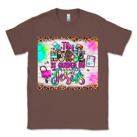 Chestnut this nurse is guided by jesus Classic Tee - JahusDesignShop