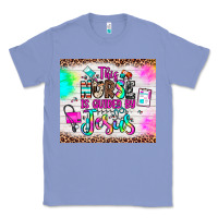 Colony Blue this nurse is guided by jesus Classic Tee - JahusDesignShop