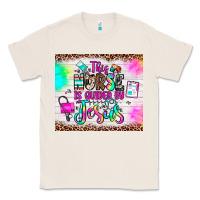 Natural this nurse is guided by jesus Classic Tee - JahusDesignShop
