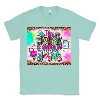Seafoam this nurse is guided by jesus Classic Tee - JahusDesignShop
