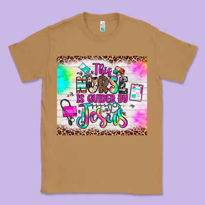 This Nurse Is Guided By Jesus Classic Tee Designed By Jahusdesignshop