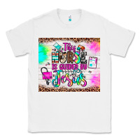 White this nurse is guided by jesus Classic Tee - JahusDesignShop