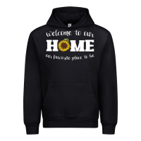 Black welcome to our Home Sunflower Urban Hoodie - Bettercallsaul