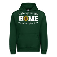 Forest Green welcome to our Home Sunflower Urban Hoodie - Bettercallsaul