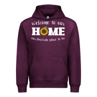 Mauve Wine welcome to our Home Sunflower Urban Hoodie - Bettercallsaul