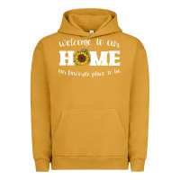 Pigment Peanut Butter welcome to our Home Sunflower Urban Hoodie - Bettercallsaul