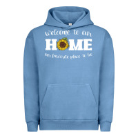 Pigment Pebble Blue welcome to our Home Sunflower Urban Hoodie - Bettercallsaul