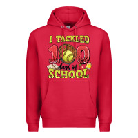 Cardinal i tackled days of school softball Premium Hoodie - LillyAllenDesigns