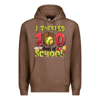 Chestnut i tackled days of school softball Premium Hoodie - LillyAllenDesigns