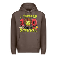 Coffee i tackled days of school softball Premium Hoodie - LillyAllenDesigns