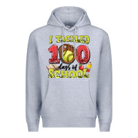 Heather Grey i tackled days of school softball Premium Hoodie - LillyAllenDesigns