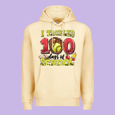 I Tackled Days Of School Softball Premium Hoodie Designed By Lillyallendesigns