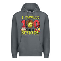 Rock i tackled days of school softball Premium Hoodie - LillyAllenDesigns