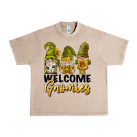 French Oak welcome gnomies sunflowers Urban Heavy Tee - BarkalooDesign
