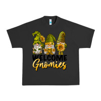 Pigment Black welcome gnomies sunflowers Urban Heavy Tee - BarkalooDesign