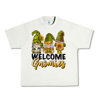 Pistachio welcome gnomies sunflowers Urban Heavy Tee - BarkalooDesign