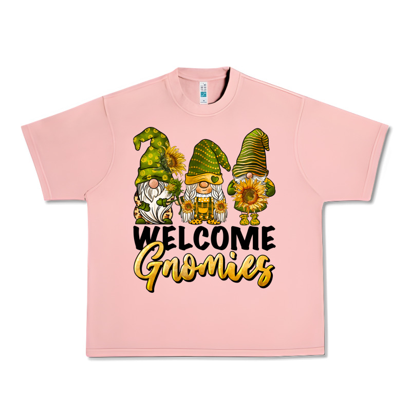 Welcome Gnomies Sunflowers Urban Heavy Tee by BarkalooDesign | Teevron