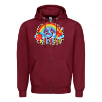 Burgundy back to school 3 3200x2400 Zipper Hoodie - AdoDesignShop