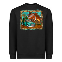 Black rustic country barn Heavyweight Sweatshirt - Zillion Design Studio