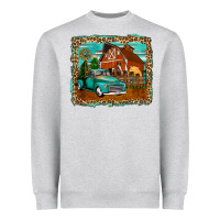 Heather Grey rustic country barn Heavyweight Sweatshirt - Zillion Design Studio