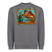 Rustic Country Barn Heavyweight Sweatshirt | Teevron