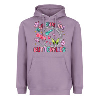 Lavender you give me butterflies Heavyweight Hoodie - MaliasSmallBusiness