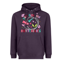 Plum you give me butterflies Heavyweight Hoodie - MaliasSmallBusiness